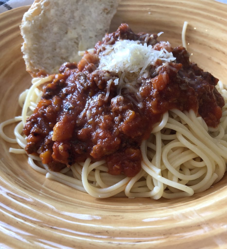 Mary's meat sauce in the instant pot