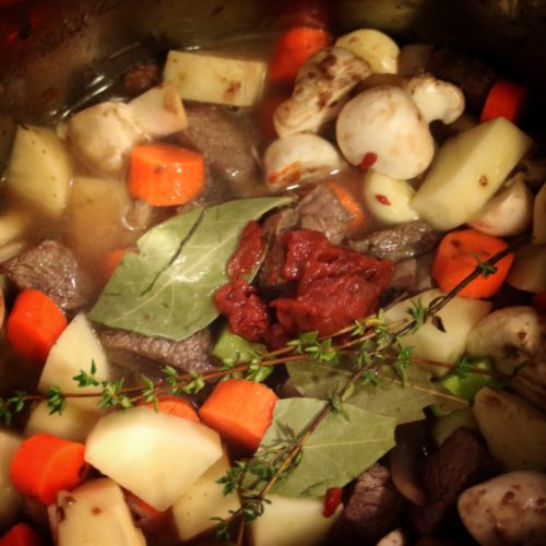 Hearty + Delicious Beef Stew made in the Instant Pot - Pots + Planes