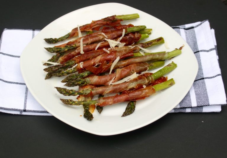 Roasted Asparagus Spears Wrapped in Prosciutto Pots + Planes