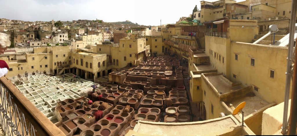 the tannery in Fez potsandplanes.com