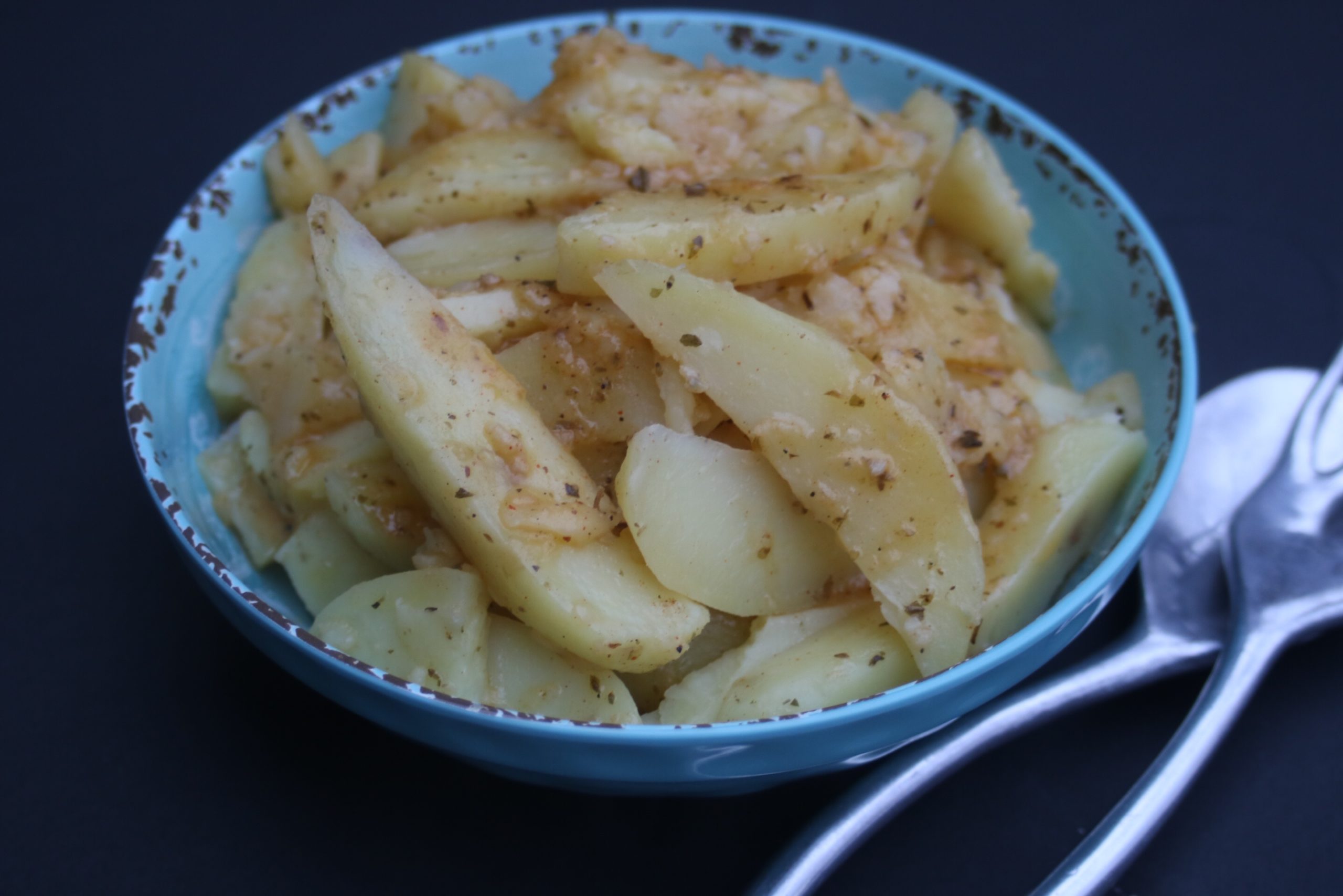 Instant Pot Duo Crisp Greek Roast Potatoes - Feisty Tapas