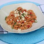 Instant Pot Lemon Shrimp Orzo potsandplanes.comLmeo