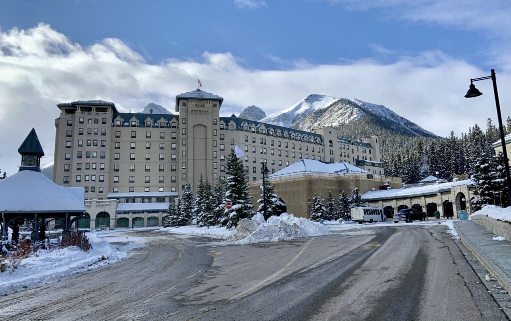 Visiting Lake Louise in the Fall - Pots + Planes