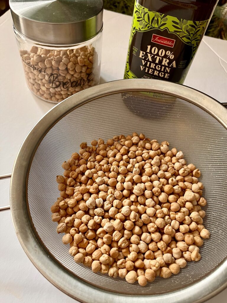 Dried chickpeas cooked in Instant Pot potsandplanes.com
