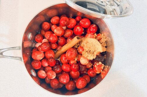 Maple and Spiced Rum Cranberry Sauce www.potsandplanes.com